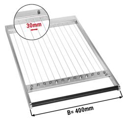 Tartelette machine – praline snijder - passend voor PSDIC3 & PSDIC64 - Draadafstand 30mm - RVS - Made in Italy