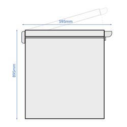 Fagyasztóláda - 550x595 mm - 100 liter - műanyag tetővel - tartozék kosarakkal - HU piacra