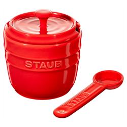 STAUB | CERAMIQUE - Şekerlik - Ø 90mm - Seramik - Kiraz kırmızısı