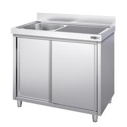  Dolaplı Yıkama Tezgahı PREMIUM -1400x600mm - Tek sol evyeli