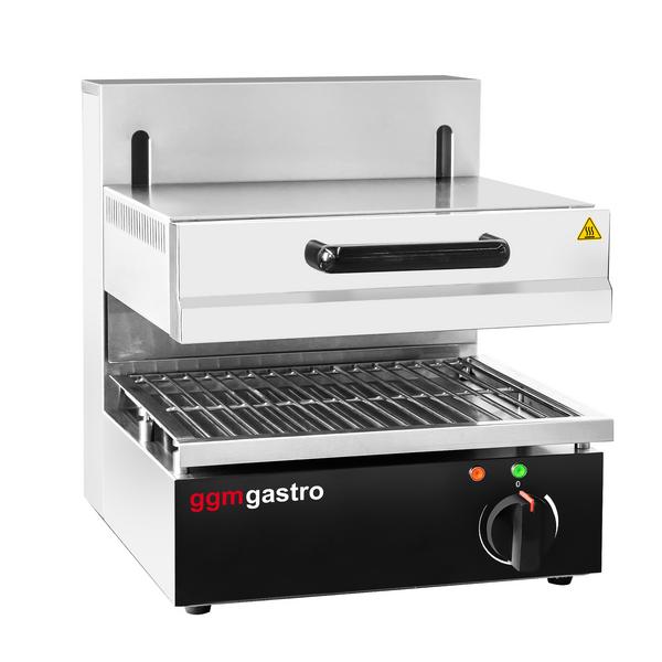 Four pita électrique / salamandre à levage SPÉCIAL - 2,8 kW - 220 volts - résistances réglables en Hauteur