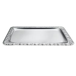 Serveringsbricka - Rostfritt stål - 350x240 mm - Höjd: 7 mm