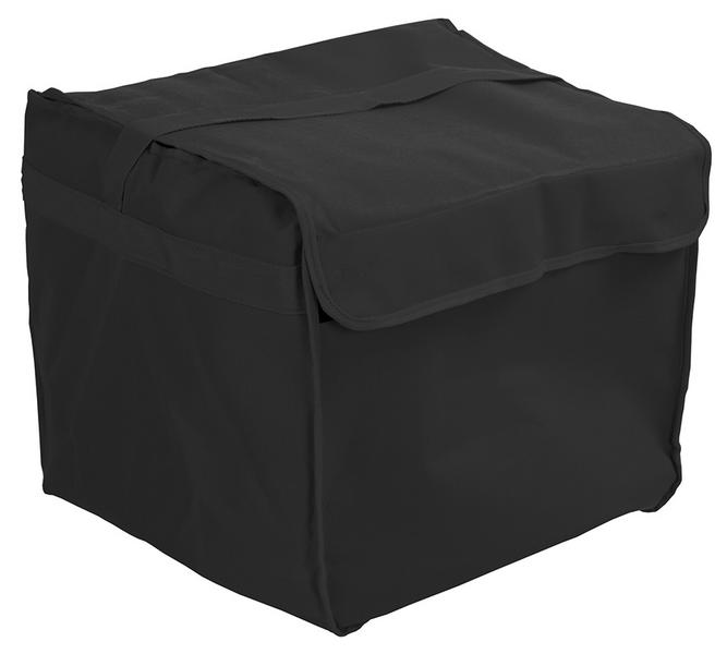 Pizzabezorgtas - voor 8 pizzadozen - 37x37cm - zwart