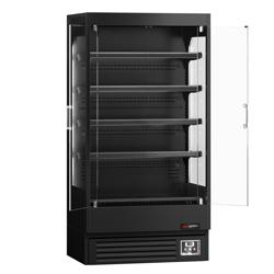 Witryna chłodnicza naścienna z drzwiami skrzydłowymi - 1002 mm - 440 litrów - z oświetleniem LED, 2 szklanymi drzwiami na zawiasach & 4 półkami	