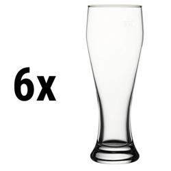 (6 komada) Čaša za pšenično pivo - BEER SPECIALS - 665 ml - Kalibrirana na 500 ml 