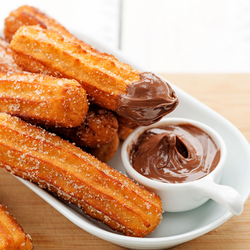Máquina manual para rellenar salchichas y churros - 3 litros - acero inoxidable - incl. 4 accesorios para rellenar salchichas y 3 accesorios para churros