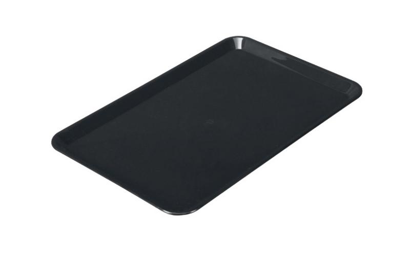 Rechteckige Präsentationsplatte - Kunststoff - 360x240x15mm - Schwarz