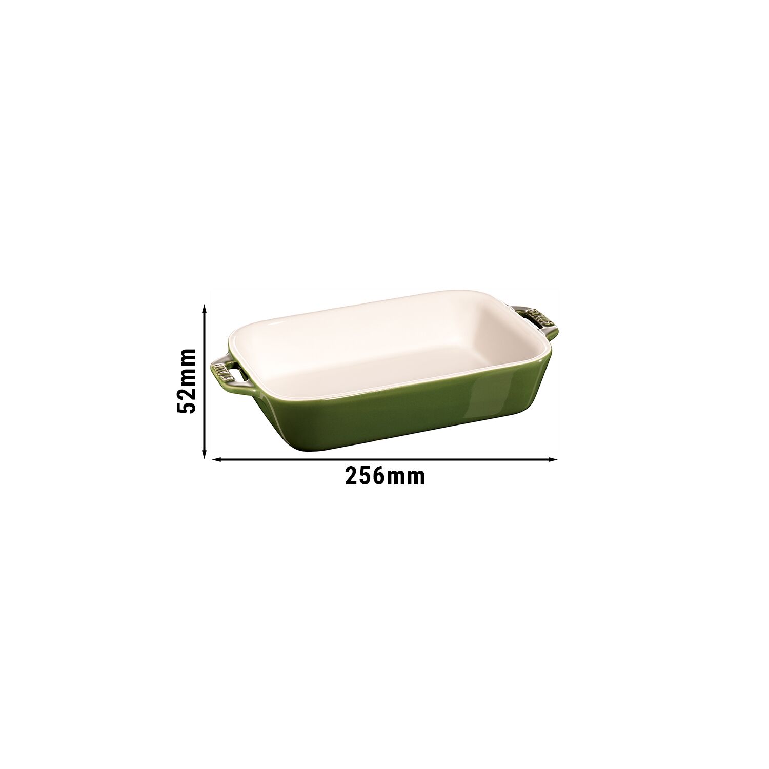 STAUB | CERAMIQUE - Plat à gratin - 200x160mm - Céramique - Vert basilic	