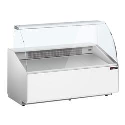 Vitrină frigorifică orizontală - 1600mm - 460 wați - standard cu panou frontal negru