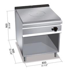 Cucina tuttapiastra a gas - 13 kW