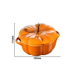 STAUB | CERAMIQUE - Kookpot - Pompoenvorm - Ø 150mm - Keramiek - Kaneel