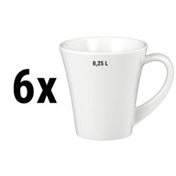 (6 bucăți) Seltmann Weiden - cană cappuccino - 0,25 litri