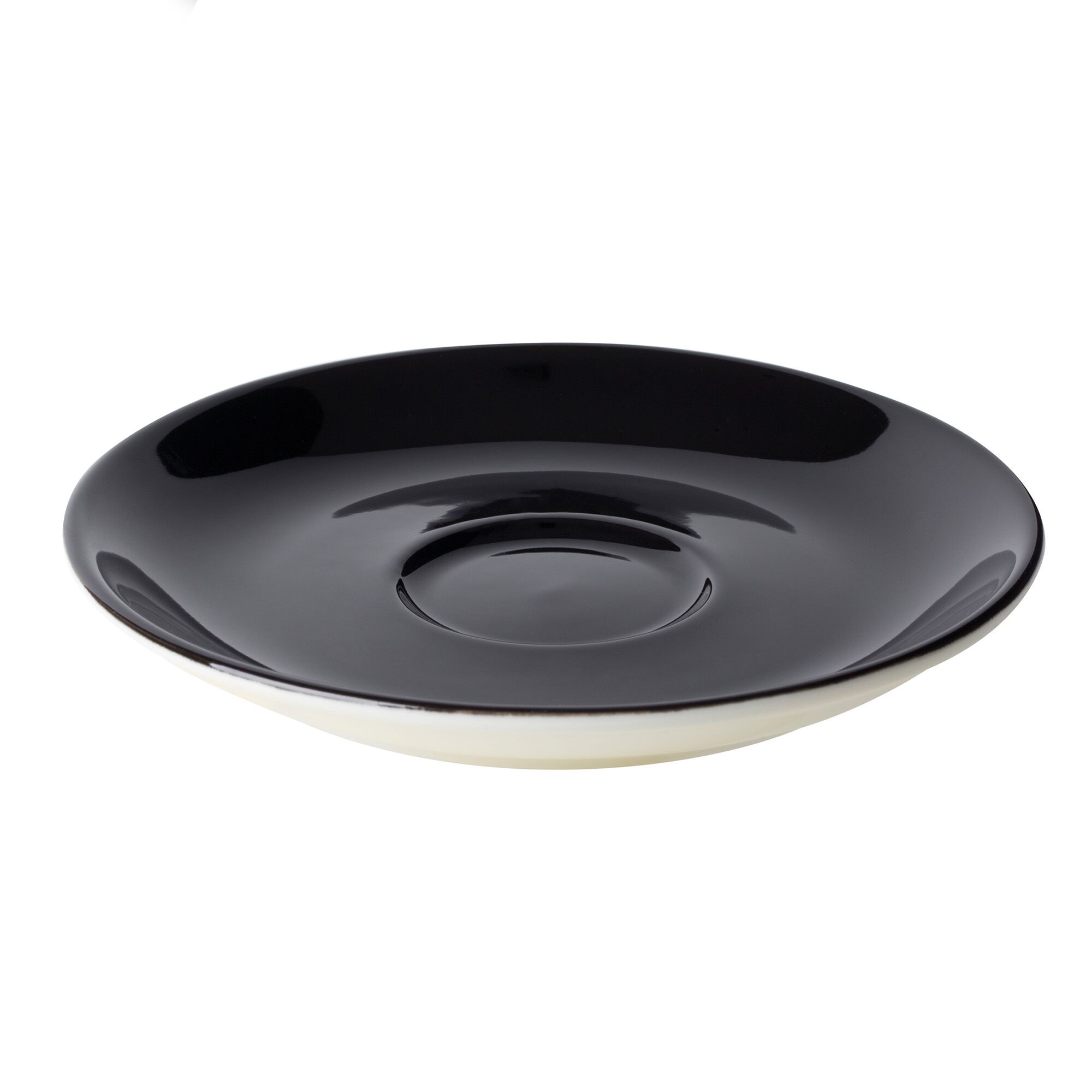 (6 pcs) BART COLOUR CAFE - Soucoupe à café - Ø135mm - Noir