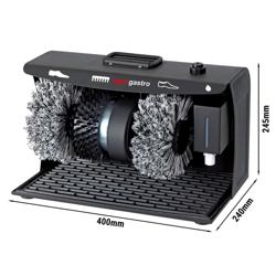 Máquina limpiabotas - 120 vatios - 2 cepillos de pulido y 1 de limpieza