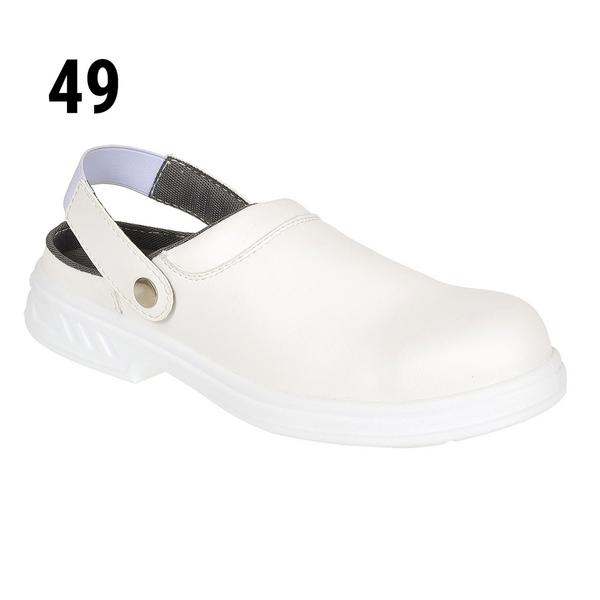 Steelite | Safety Chef Clogs SB - White - Size: 49