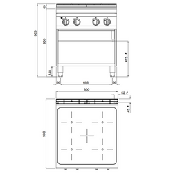 4x placas de infravermelhos (16 kW)