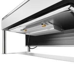 Elektro Chafing Dish - GN 1/1 - mit Rolldeckel - Chrom