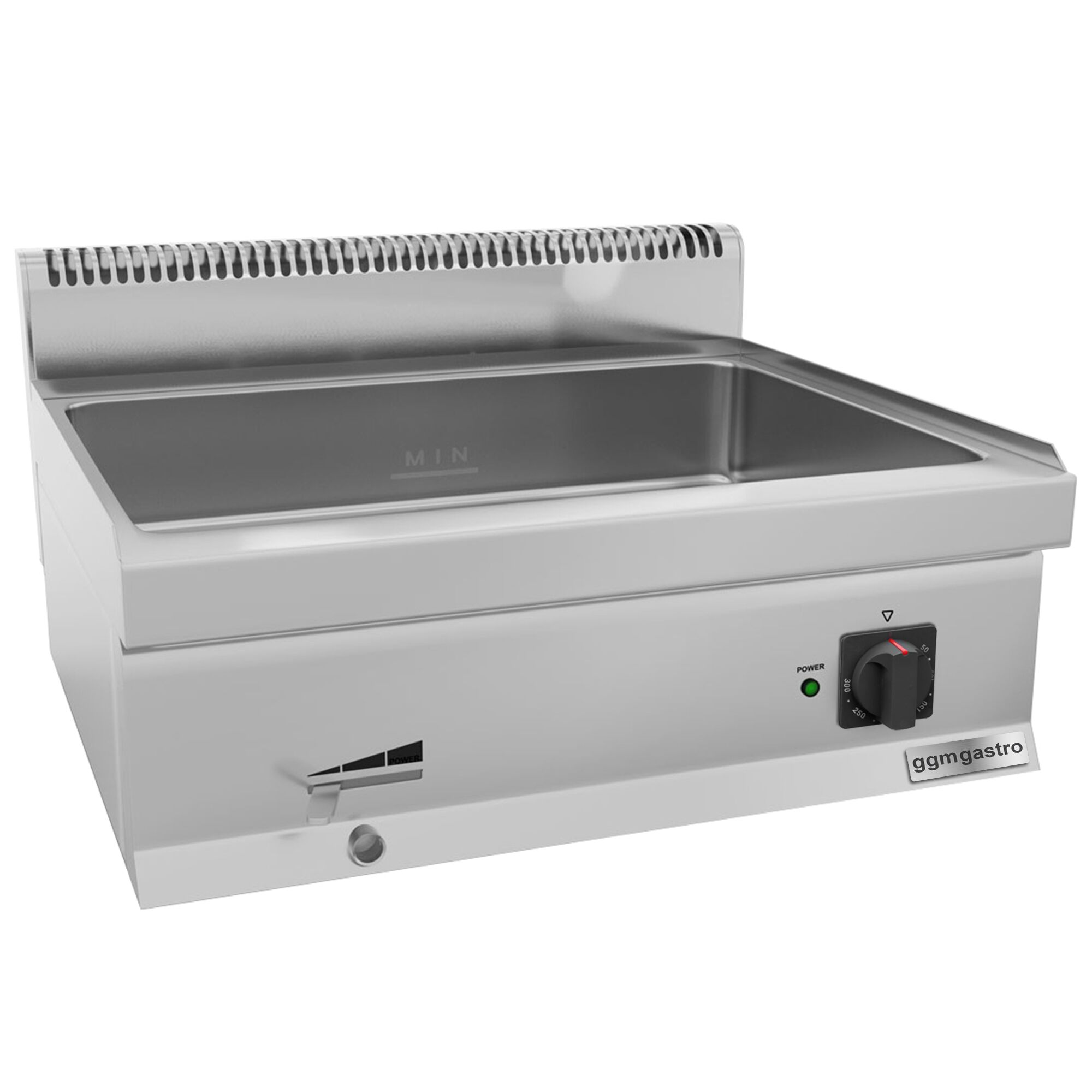 Водяная  баня  (Bain-marie) - Мощность: 1,2 кВт -  1x GN 1/1 и 3x GN 1/9