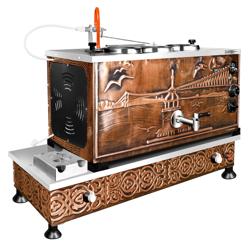 Koperen samowar - gas- en elektrisch - 940mm - 33 liter - Istanbul-design