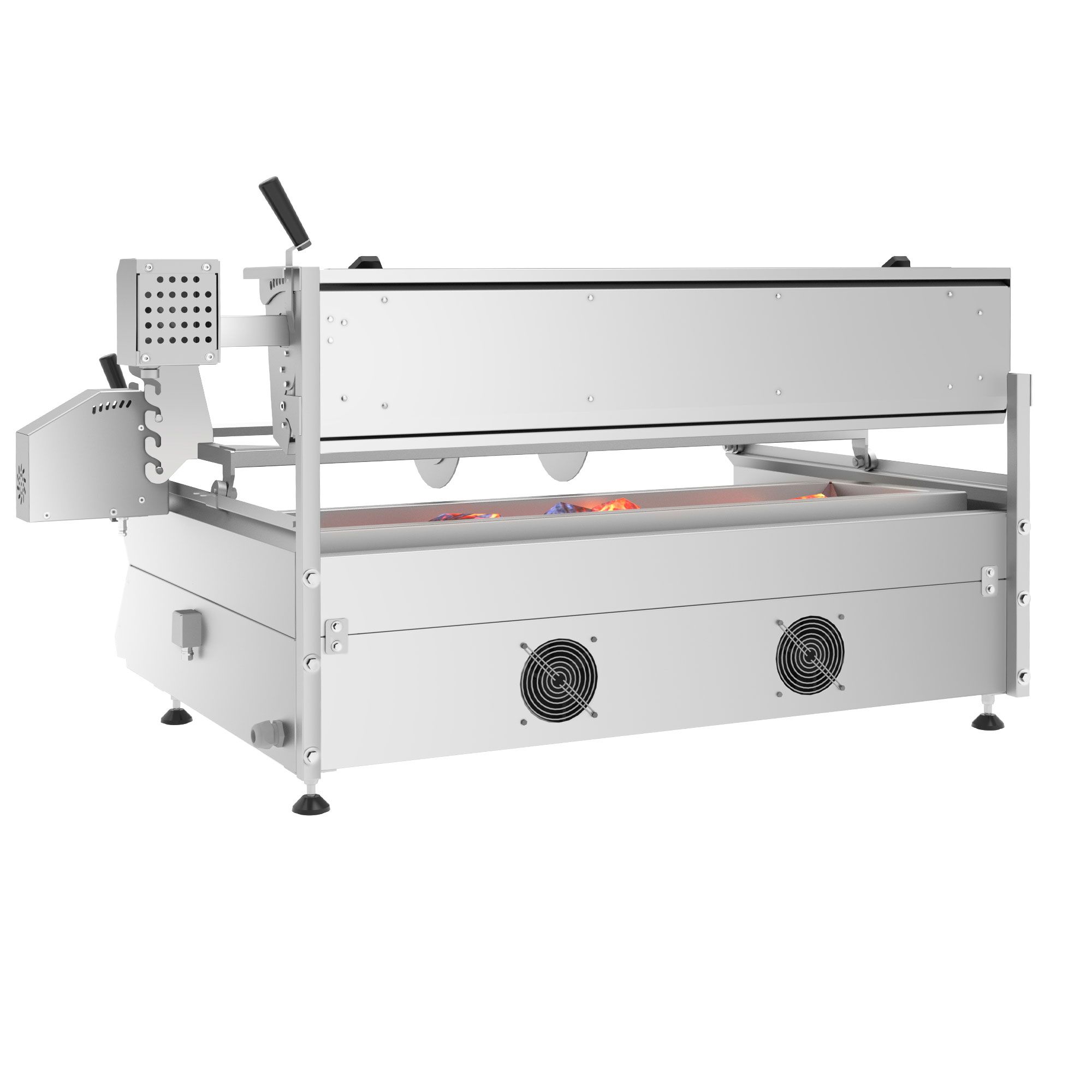 Électrique Machine à kebab - 9.8kW - pour 85kg de viande - broche horizontale (Cağ) - à poser