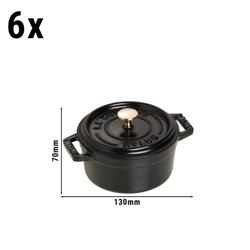 STAUB | LA COCOTTE - Cocotte set - 6 stuks - Gietijzer - Zwart