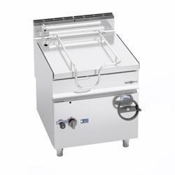Kantelbare braadpan LORENZO 900 - gas - 80L - 14,4kW - handwiel en vulkraan - 900