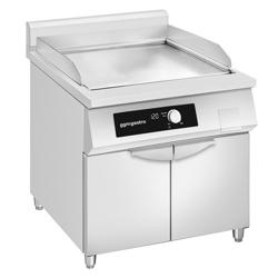 Inductiebakplaat - 10kW - Glad - met onderbouw met 2 deuren
