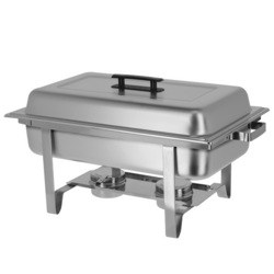 (2 stuks) Chafing Dish - GN 1/1 - met deksel & Roestvrijstalen voeten