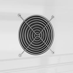 Barkoelkast - 600mm - 126 Liter - met 1 glazen klapdeur - zwart