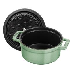 STAUB | LA COCOTTE - Mini kookpot - Ø 100mm - Gietijzer - Saliegroen