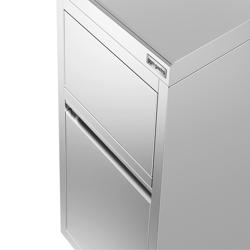 Afvalbak - met klepdekselopening - 400x600mm - met achterwand