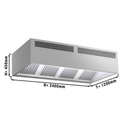 Inductie doosmodel afzuigkap - 2400mm - met filter