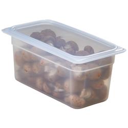 (6 piezas) CAMBRO | Camwear® polipropileno GN tapa 1/3 - hermético - lechoso