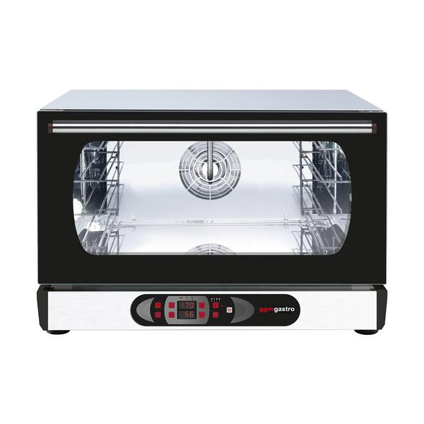 Elétrico Forno convector compacto Digital - 1 câmaras de cozedura - 3x GN 1/1 ou 600x400mm - Aço inoxidável - com humidificação