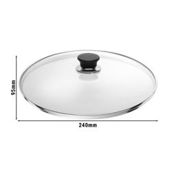 BALLARINI | Universal Glass Pan Lid Ø 20 cm – domed - dishwasher-safe - heat-resistant knob