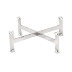 Présentoir de Buffet - Hauteur : 120 mm - Chromé - Adapté aux Plats & Assiettes à partir de 210 mm