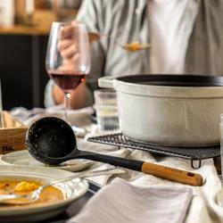STAUB | Louche à soupe – Longueur : 310 mm – Silicone – Noir