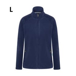 KARLOWSKY | Women's Workwear Fleece Jacket Warm‑Up – Navy - L - Recycled Polyester