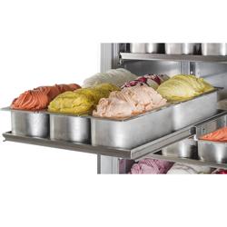 Vrieskast rvs PREMIUM PLUS - 647L - 1-deurs - voor 48x 5L of 32x 7L ijsbakken - Antraciet