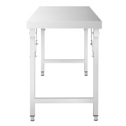 Mesa de trabajo de acero Inox. - plegable - 1200x700mm