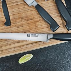 ZWILLING | VIER STERNE - Önélező késblokk - 7 db - barna