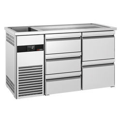 Pivski štand PREMIUM - 1550x700 mm - 5 ladica 