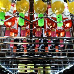 (2 Stück) Panorama-Weinkühlschrank - 2 Klimazonen - 800 Liter - max. 162 Flaschen