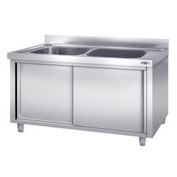 Szafka ze zlewem do mycia garnków  - 2000x600mm -  z 2 zlewami