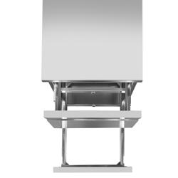 Dulap de lucru - oțel inoxidabil - cu 2 sertare - 400x620 mm