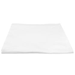 (5 unid) Damasco toalha de centro Tessin Atlas - cetim liso - 100x100cm - Branco