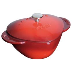 STAUB | LA COCOTTE - Cocotte - forme de coeur - 200mm - Fonte - Rouge cerise	