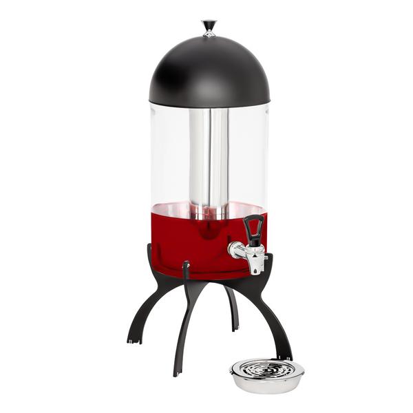 Dispensador de sumos - 7L - Preto - incl. bandeja de gotejamento