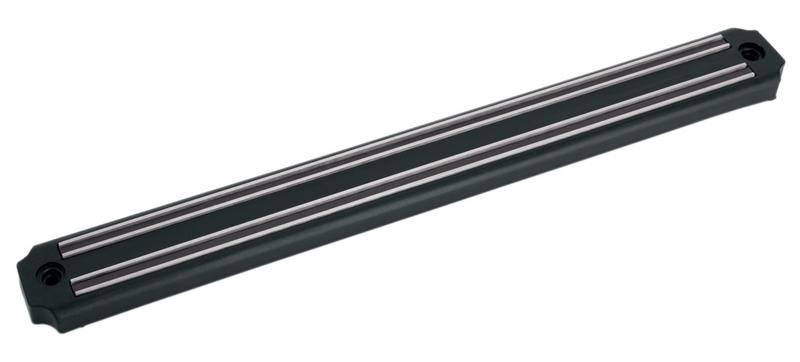 Porte-couteaux magnétique - 2 rails magnétiques - Plastique - L:350mm