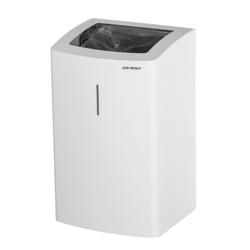 AIR-WOLF | Commercial waste bin - 25 litres - Stainless steel - White